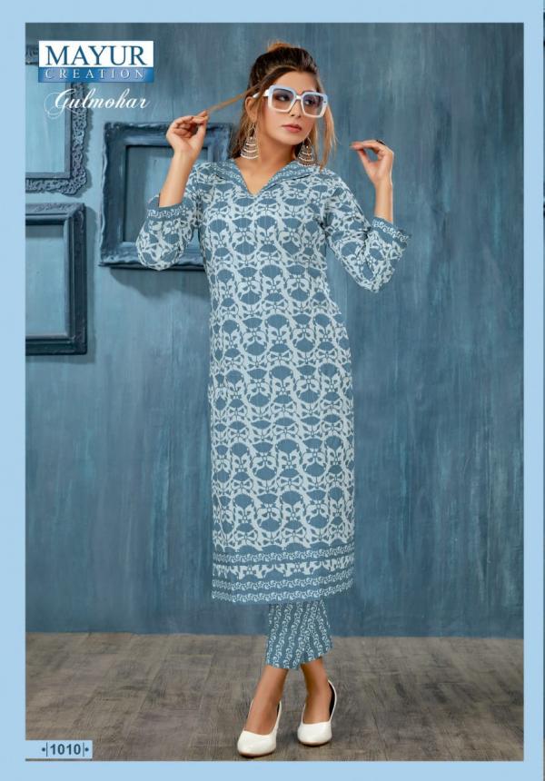 Mayur Gulmohar Vol-1 Cotton Exclusive Designer Kurti With Pant Collection